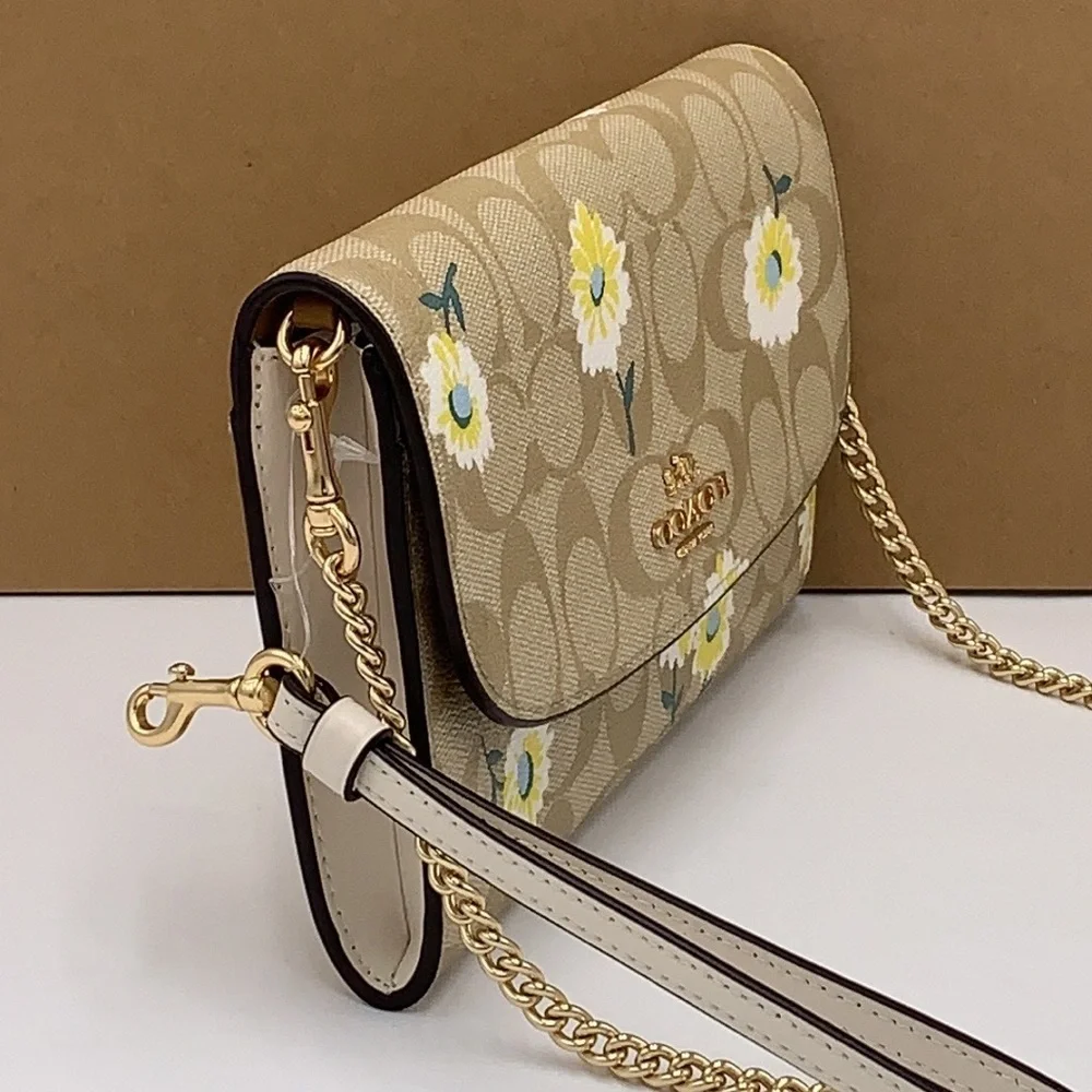 COACH Gemma Clutch Crossbody In Signature Canvas With Daisy Print